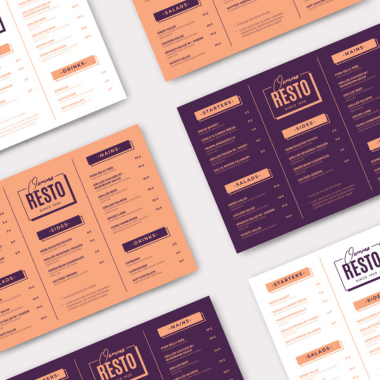 Restaurant menu printing Coimbatore